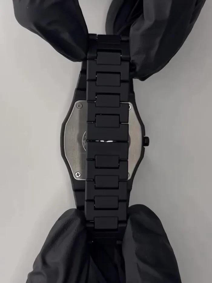 Arabic Aura Matte Black Minimalist Watch | Unisex Ultra-Light Butterfly Clasp | Japanese Quartz Movement