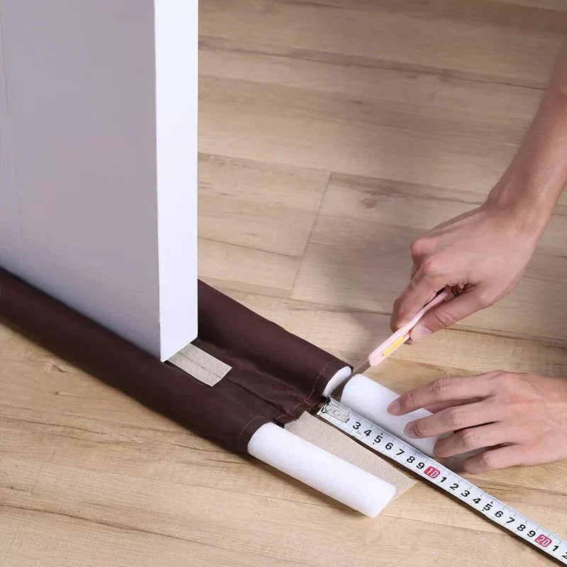 Twin Door Draft Protector – Door Air Lock Foam For Cold Air Window Shutters, Dust Barriers, Insect Repellent( Standard Size)